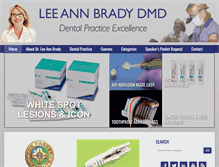 Tablet Screenshot of leeannbrady.com
